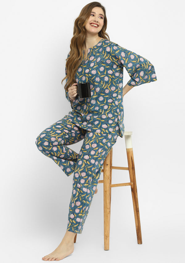 Masha Women's Cotton Night Suit – Masha Sleepwear