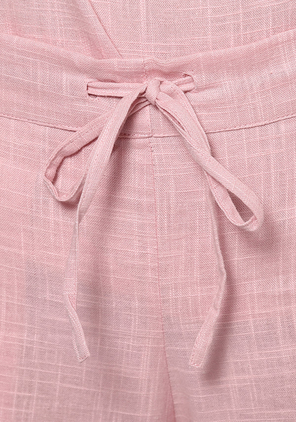 Baby Pink Sleeveless Cotton Yoga Wear - unidra.myshopify.com