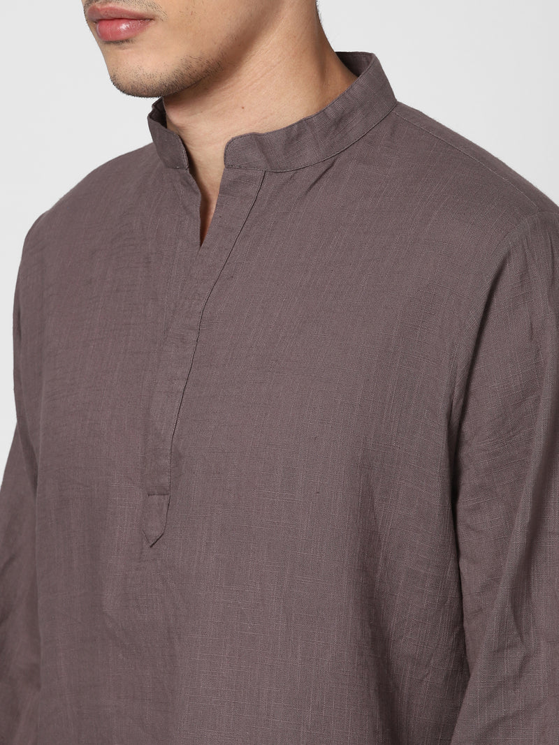 Grey Cotton Shirt and Pyjamas For Men - unidra.myshopify.com
