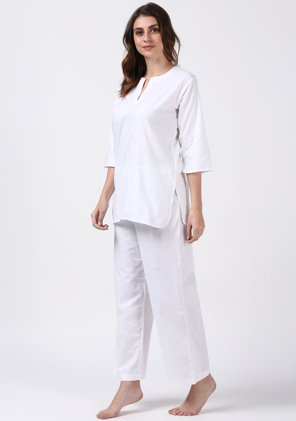 Women's Woven Design Cotton Night Suit – stylumin
